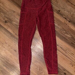 Yogalicious Lux Heathered Red Leggings